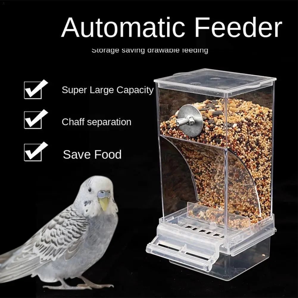 

Средние аксессуары для птиц M4i2 беспорядок акрил для автоматического поилка для попугаев кормушки контейнер для семян кормушка для еды не маленькая и клетка
