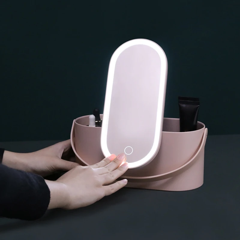 Cosmetic Storage Box LED Light Makeup Box Household Dust-Proof Type Skin Care Product Storage Organizer Box
Cosmetic Storage Box LED Light Makeup Box Household Dust-Proof Type Skin Care Product Storage Organizer Box
