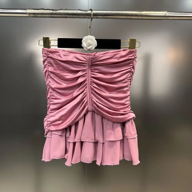 BORVEMAYS Pleated Patchwork Mesh Mini Skirts Elegant Temperament High Waist Solid Color Ruffles 2023 Summer Thin WZ1713
BORVEMAYS Pleated Patchwork Mesh Mini Skirts Elegant Temperament High Waist Solid Color Ruffles 2023 Summer Thin WZ1713