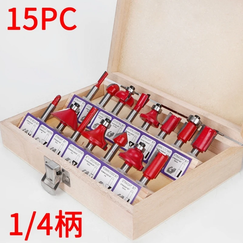 1/4'' Woodworking Milling Cutters Set Shank Carbide Router Bit For Wood Cutters Engraving Bit Trimming Cutting Tools
1/4'' Woodworking Milling Cutters Set Shank Carbide Router Bit For Wood Cutters Engraving Bit Trimming Cutting Tools