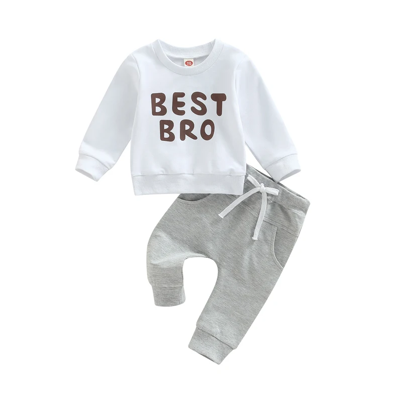 2Pcs Baby Boy Fall/Winter Clothes Long Sleeve Pullover Sweatpants Crewneck Sweatshirt Joggers Pants Western Outfit
2Pcs Baby Boy Fall/Winter Clothes Long Sleeve Pullover Sweatpants Crewneck Sweatshirt Joggers Pants Western Outfit