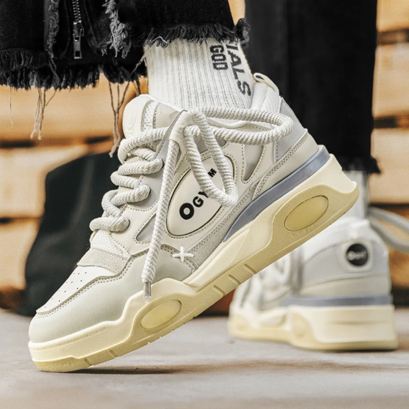 Thick Bottom Casual Sneakers For Men Skateboarding Shoes Retro Male Sneakers Platform Comfortable Breathable Vulcanized Shoes
Thick Bottom Casual Sneakers For Men Skateboarding Shoes Retro Male Sneakers Platform Comfortable Breathable Vulcanized Shoes