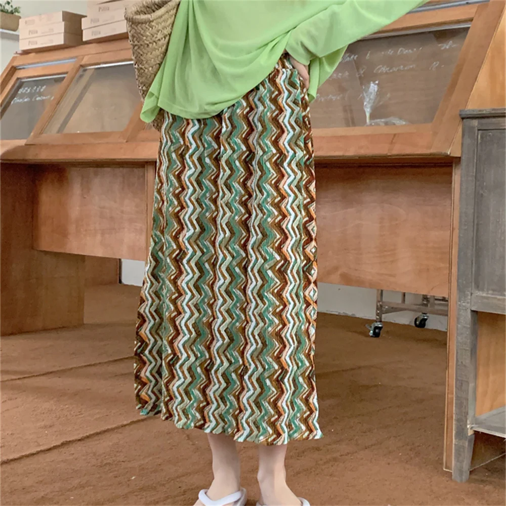 Hzirip Elegant Elastic Waist Vintage Long Skirts Women Sweet Chic Summer Loose 2022 Office Lady Casual New Slim Printed OL
Hzirip Elegant Elastic Waist Vintage Long Skirts Women Sweet Chic Summer Loose 2022 Office Lady Casual New Slim Printed OL