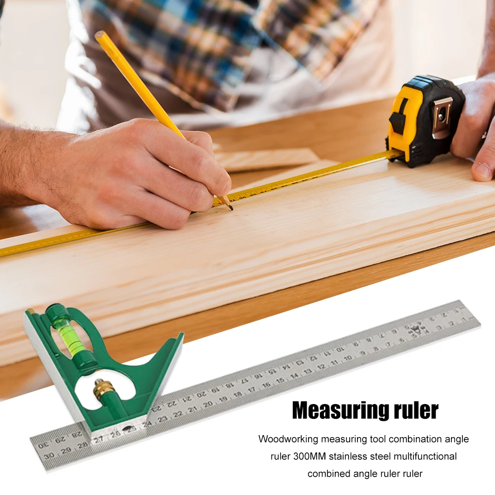 300mm 3 In1 Adjustable Ruler Multi Combination Square Angle Finder ProtractorMeasuring Set Tools Universal Ruler Right Angle
300mm 3 In1 Adjustable Ruler Multi Combination Square Angle Finder ProtractorMeasuring Set Tools Universal Ruler Right Angle