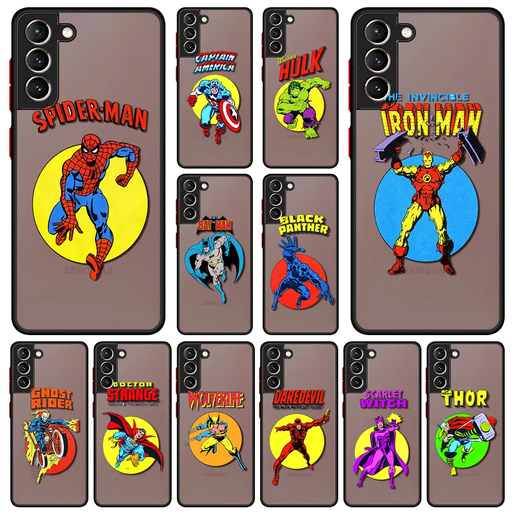Case For Samsung Galaxy S22 Ultra S21 Plus S20 FE Waterproof Phone Funda S10 Note 20 Clear Matte Cover Marvel Comics Character
Case For Samsung Galaxy S22 Ultra S21 Plus S20 FE Waterproof Phone Funda S10 Note 20 Clear Matte Cover Marvel Comics Character