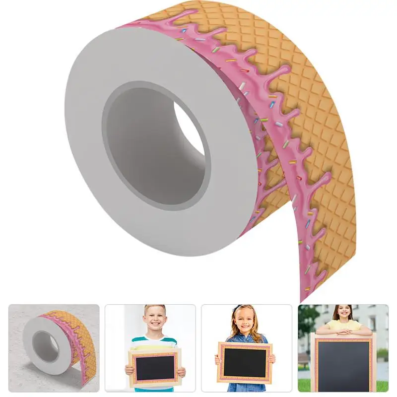 1 Roll Ice Cream Blackboard Border Stickers Classroom Bulletin Board Borders Decor
1 Roll Ice Cream Blackboard Border Stickers Classroom Bulletin Board Borders Decor