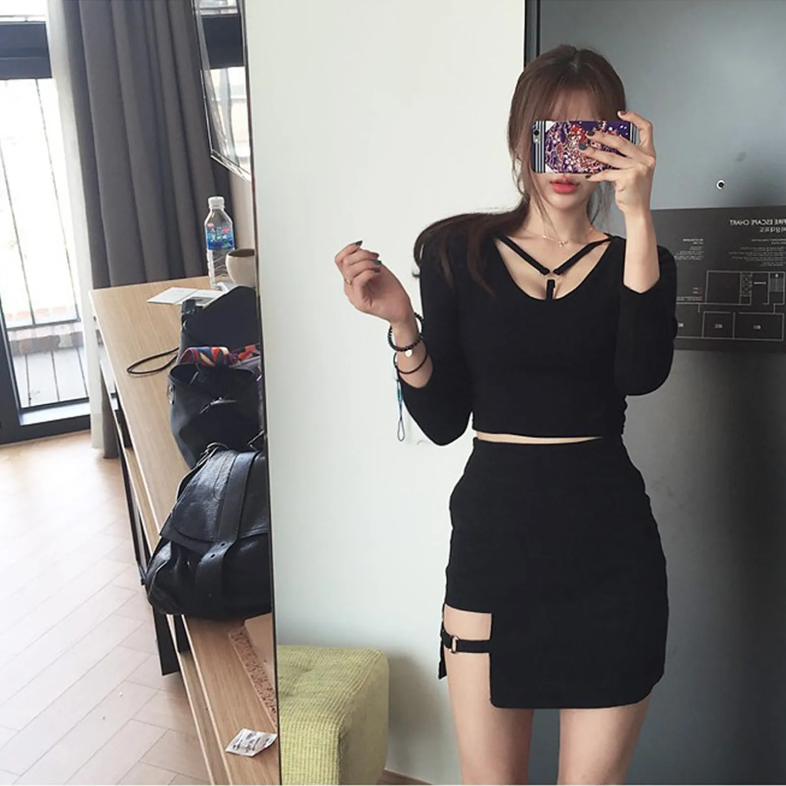 Женская Асимметричная юбка с высокой талией, черная однотонная облегающая Асимметричная юбка до середины бедра на лето
Женская Асимметричная юбка с высокой талией, черная однотонная облегающая Асимметричная юбка до середины бедра на лето