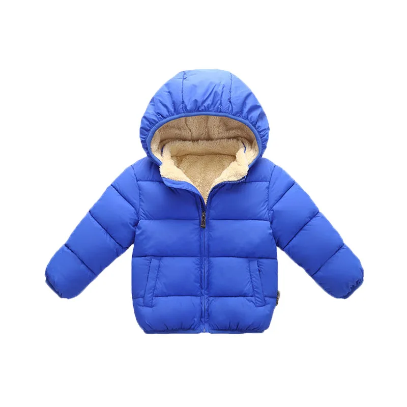 

Зимние флисовые Утепленные Пальто для маленьких девочек и мальчиков меховые пуховые куртки с капюшоном теплая верхняя одежда на подкладке ...
