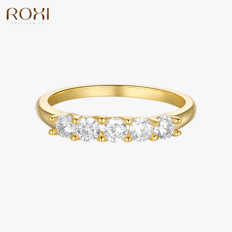 ROXI, изящный ряд, Кристальные кольца для женщин, свадебные кольца, серебро 925 пробы, обручальное кольцо, ювелирные изделия, женские кольца 
ROXI, изящный ряд, Кристальные кольца для женщин, свадебные кольца, серебро 925 пробы, обручальное кольцо, ювелирные изделия, женские кольца