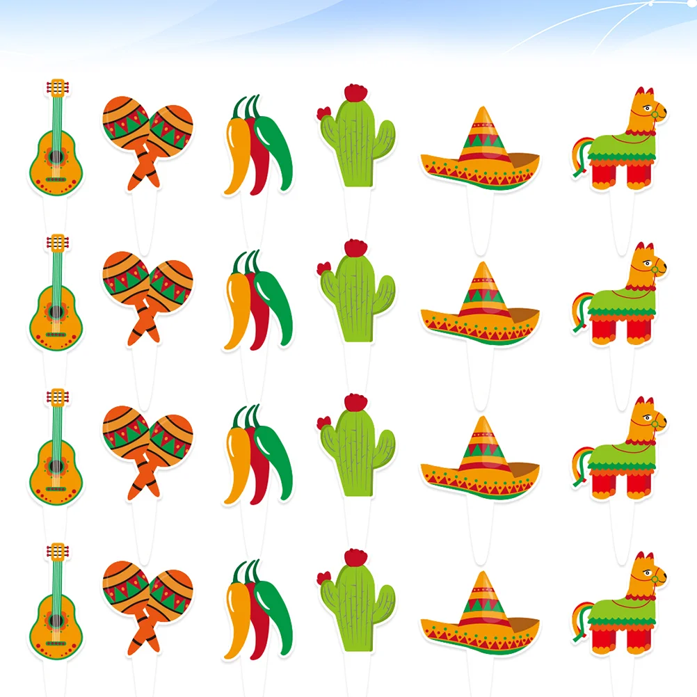 36pcs Mexico Theme Cupcake Ornament Picks Interesting Cake Decor Dessert Adornment for Party Home
36pcs Mexico Theme Cupcake Ornament Picks Interesting Cake Decor Dessert Adornment for Party Home