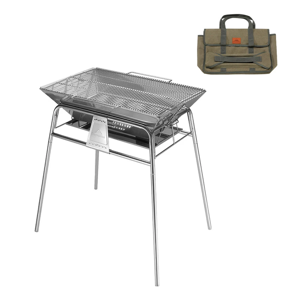 Standing Grill Table Outdoor Camping Picnic BBQ Roast Bracket Stainless Steel Height Adjustable Barbecue Table
Standing Grill Table Outdoor Camping Picnic BBQ Roast Bracket Stainless Steel Height Adjustable Barbecue Table