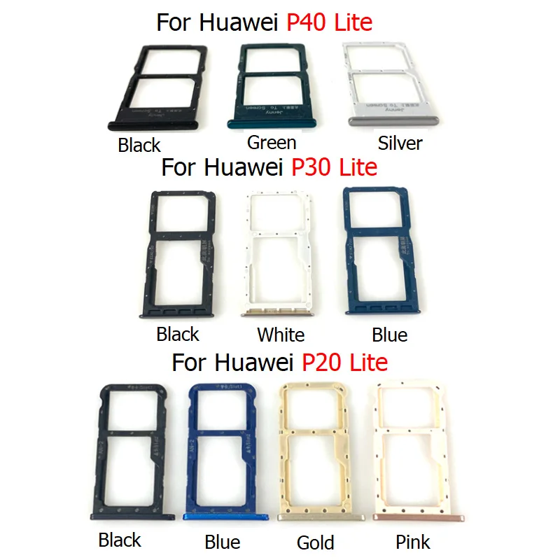 Замена для Huawei P40 Lite SIM-карты лоток Слот держатель коннектор контейнер P30 P20 |