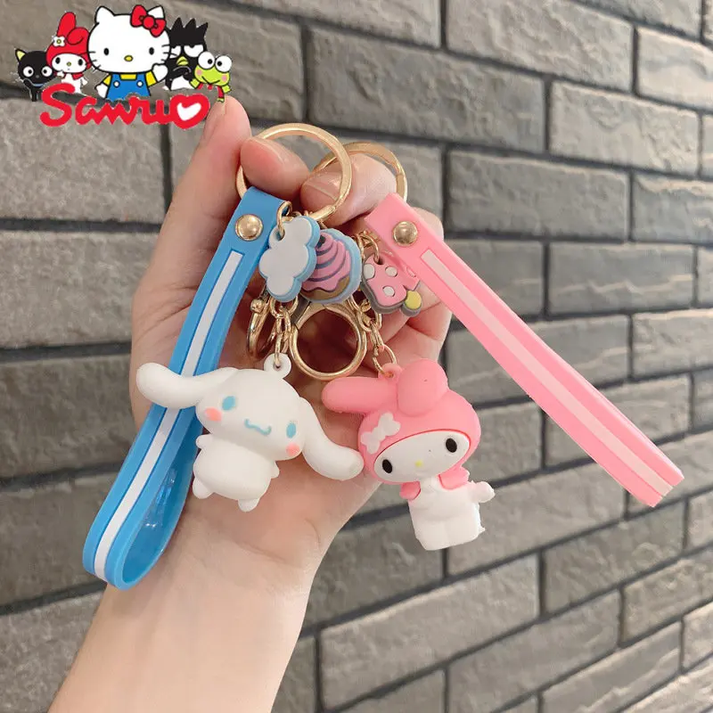 Sanrio Melody Kuromi Hello Kitty Cinnamoroll Keychain School Bag Pendant PVC Doll Silicone Couple Key Ring Jewelry Holiday Gifts
Sanrio Melody Kuromi Hello Kitty Cinnamoroll Keychain School Bag Pendant PVC Doll Silicone Couple Key Ring Jewelry Holiday Gifts