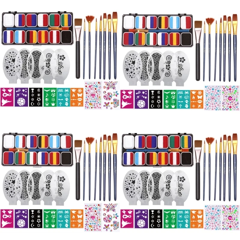 Safe Face Painting Kit for Kid with 12 Color Water Based Face Paint Body Art Y98A
Safe Face Painting Kit for Kid with 12 Color Water Based Face Paint Body Art Y98A