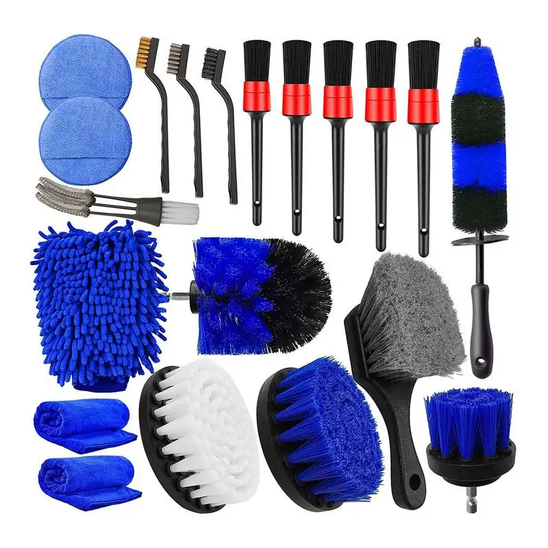 20 Pieces Car Wheel Brush Long Soft Tire Brushes Auto Detailing Kit Multifunctional Cars Wash Tools For Cleaning Dirty Tires
20 Pieces Car Wheel Brush Long Soft Tire Brushes Auto Detailing Kit Multifunctional Cars Wash Tools For Cleaning Dirty Tires