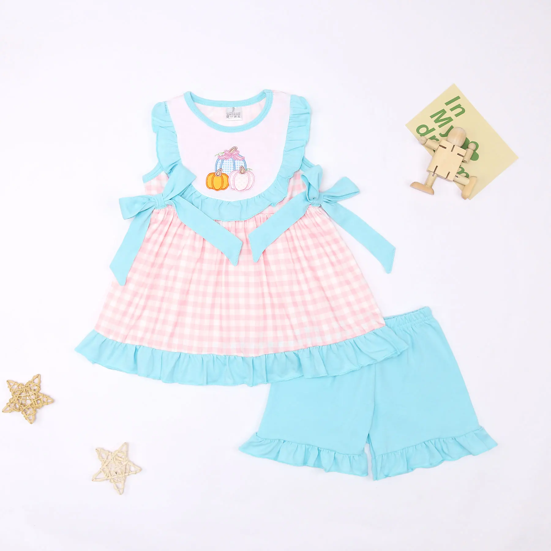 Children's 1-8T Outfits Halloween Baby Girl Clothes Set 2pcs Pink Suit Pumpkin Embroidered Bodysuit Pink T-shirt Cute Shorts
Children's 1-8T Outfits Halloween Baby Girl Clothes Set 2pcs Pink Suit Pumpkin Embroidered Bodysuit Pink T-shirt Cute Shorts