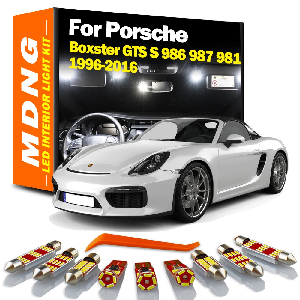 MDNG для Porsche Boxster GTS S 986 987 981 1996-2016 автомобильная лампа Светодиодная внутренняя карта купольсветильник комплект автомобильных светодиодных ла...
MDNG для Porsche Boxster GTS S 986 987 981 1996-2016 автомобильная лампа Светодиодная внутренняя карта купольсветильник комплект автомобильных светодиодных ла...