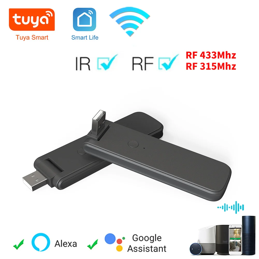 Smart RF IR Remote Tuya Control WiFi USB Power Home for Air Conditioner TV LG Support Alexa,Google
Smart RF IR Remote Tuya Control WiFi USB Power Home for Air Conditioner TV LG Support Alexa,Google