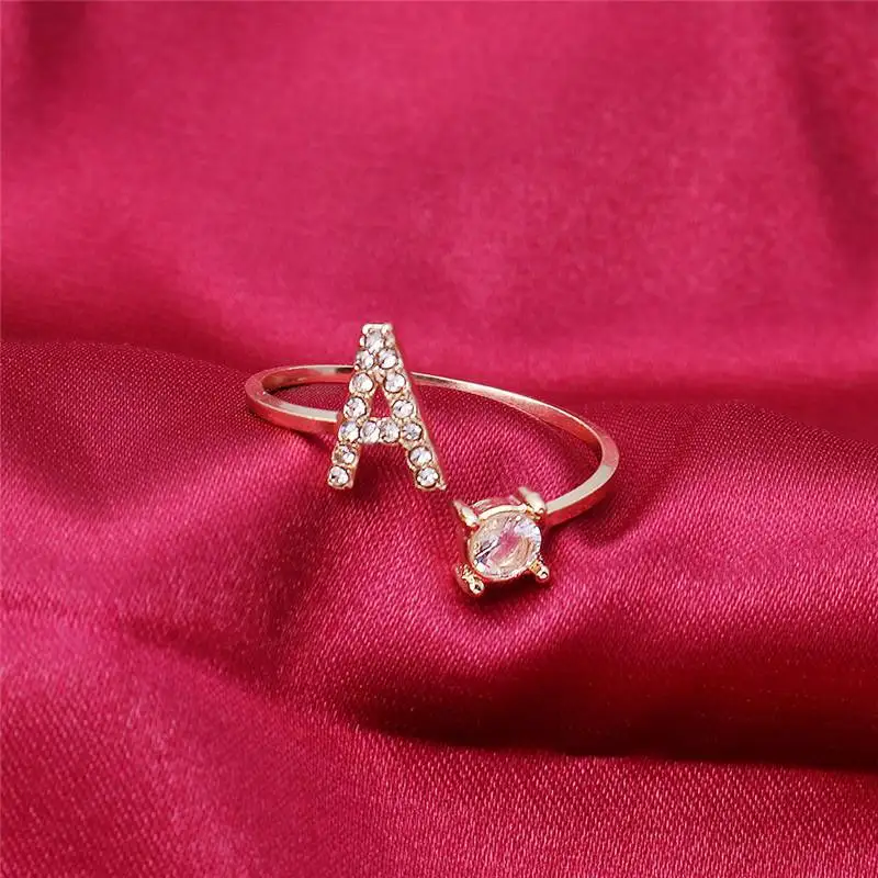 Trendy Party Jewelry A-Z Letter Gold Color Metal Adjustable Opening Rings For Women Initials Name Alphabet Creative Finger Ring
Trendy Party Jewelry A-Z Letter Gold Color Metal Adjustable Opening Rings For Women Initials Name Alphabet Creative Finger Ring