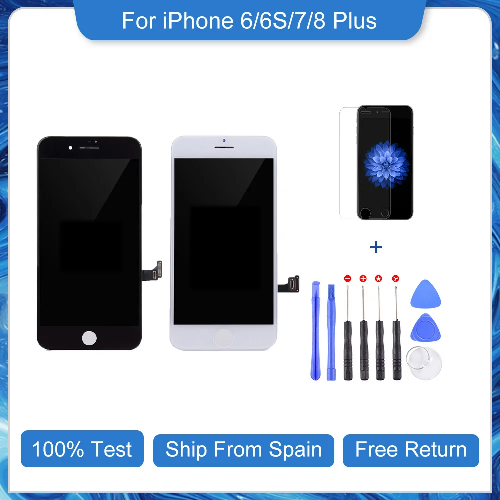 ЖК-дисплей без битых пикселей для iPhone 7 6s 6 8 Plus, дисплей с 3D сенсорным экраном и дигитайзером в сборе для iphone 7, ЖК-экран Pantalla
ЖК-дисплей без битых пикселей для iPhone 7 6s 6 8 Plus, дисплей с 3D сенсорным экраном и дигитайзером в сборе для iphone 7, ЖК-экран Pantalla