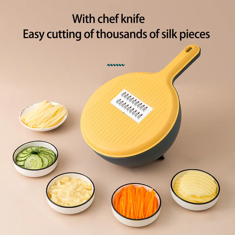 Multifunctional Vegetable Cutter Potato Cutter Grater Peeler with Drain Basket Integrated Vegetable Cutter Kitchen Accessories
Multifunctional Vegetable Cutter Potato Cutter Grater Peeler with Drain Basket Integrated Vegetable Cutter Kitchen Accessories