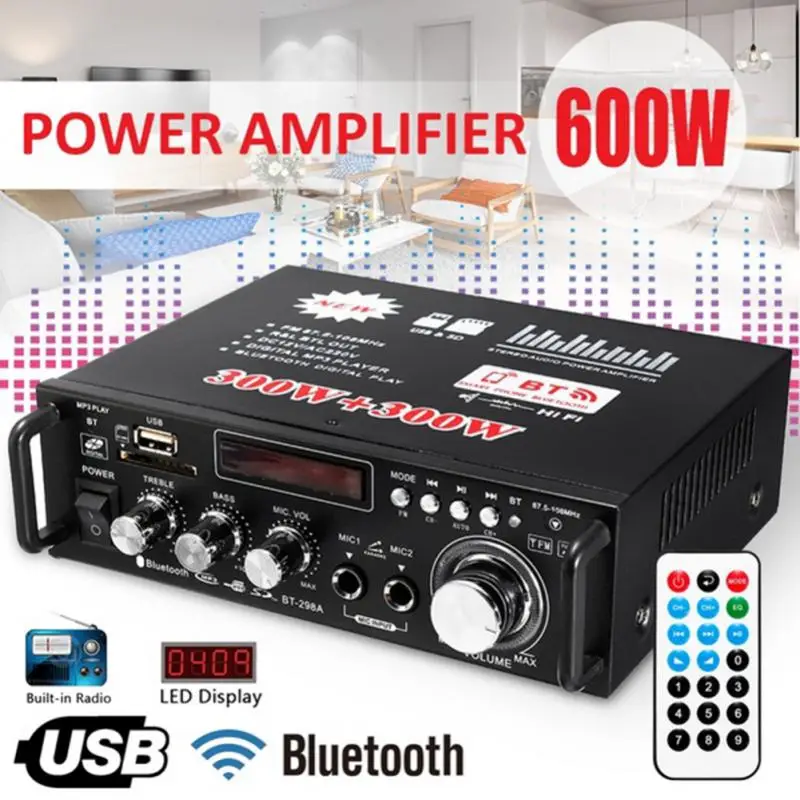 40w Home Digital Amplifiers Lightweight Smart Home Iron Auto Music Subwoofer Speakers High Quality Consumer Electronics 300w
40w Home Digital Amplifiers Lightweight Smart Home Iron Auto Music Subwoofer Speakers High Quality Consumer Electronics 300w