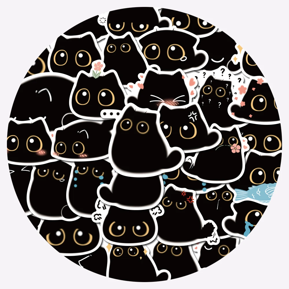 10/40PCS Black Cat Cute Kawaii Stickers Vintage For DIY Notebook Guitar Scrapbooking Motorcycle Laptop Luggage Graffiti Decals
10/40PCS Black Cat Cute Kawaii Stickers Vintage For DIY Notebook Guitar Scrapbooking Motorcycle Laptop Luggage Graffiti Decals
