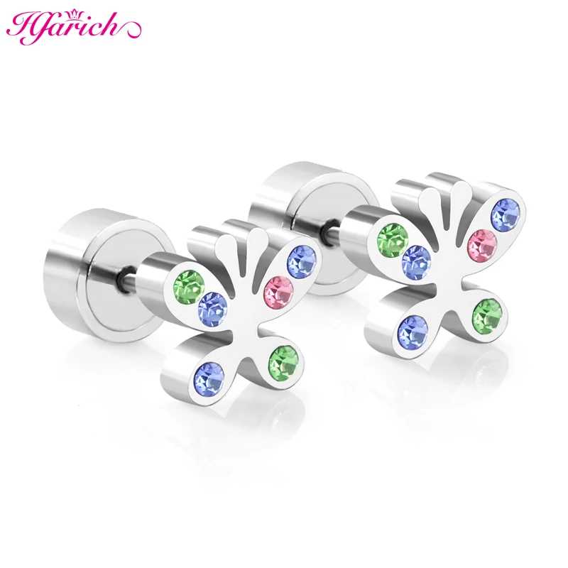 Silver Butterfly Earrings For Women Colorful Heart Stud Earrings Stainless Steel Jewelry Fashion Trendy
Silver Butterfly Earrings For Women Colorful Heart Stud Earrings Stainless Steel Jewelry Fashion Trendy