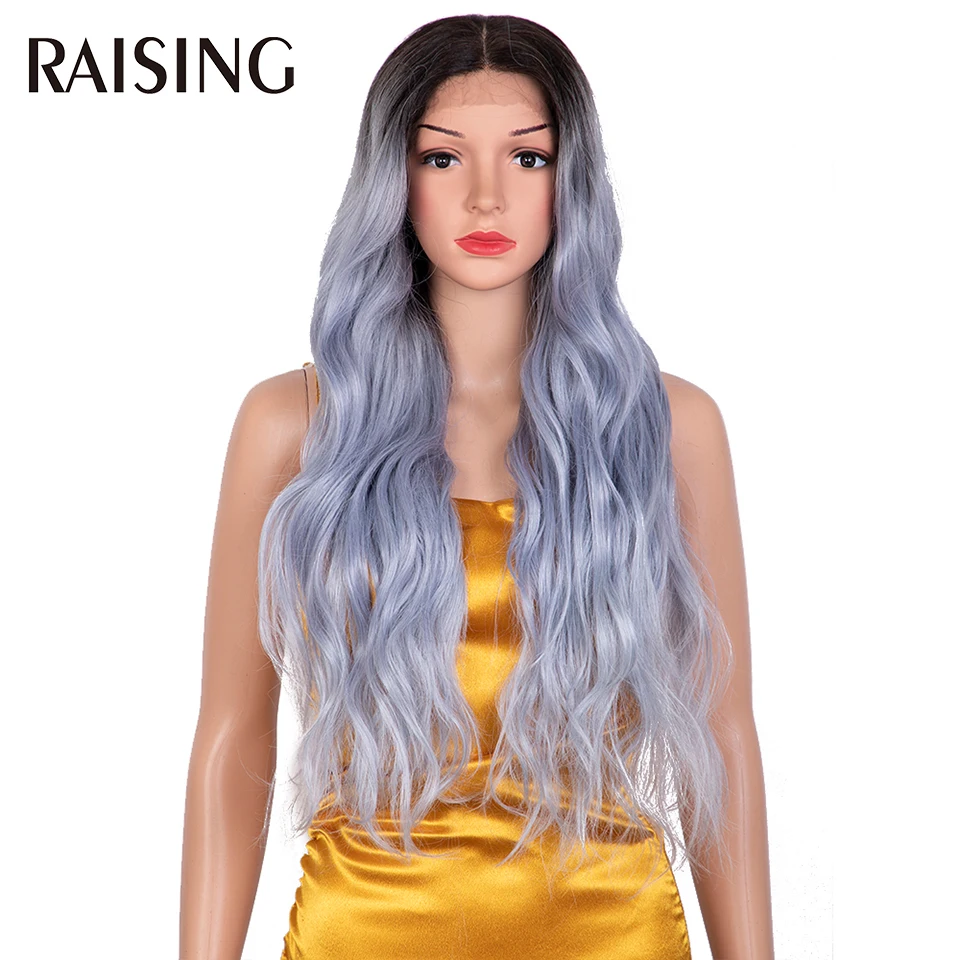 Raising Body Wave Hair Lace Wig Synthetic 360 Lace Frontal Wigs For Black Women 28 Inches Cosplay Hair Blue Wig With Baby Hair
Raising Body Wave Hair Lace Wig Synthetic 360 Lace Frontal Wigs For Black Women 28 Inches Cosplay Hair Blue Wig With Baby Hair