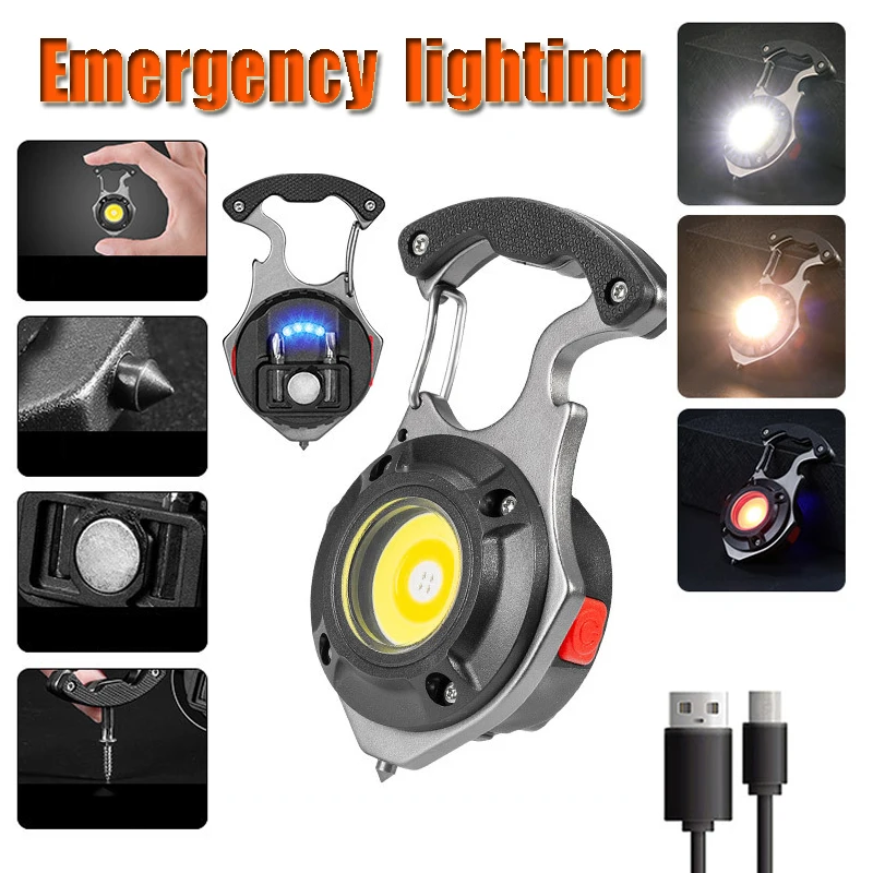 Mini Multifunctional LED Work Light Small Portable Flashlight Keychain Light COB Inspection Strong Magnetic Torch Outdoor Light
Mini Multifunctional LED Work Light Small Portable Flashlight Keychain Light COB Inspection Strong Magnetic Torch Outdoor Light