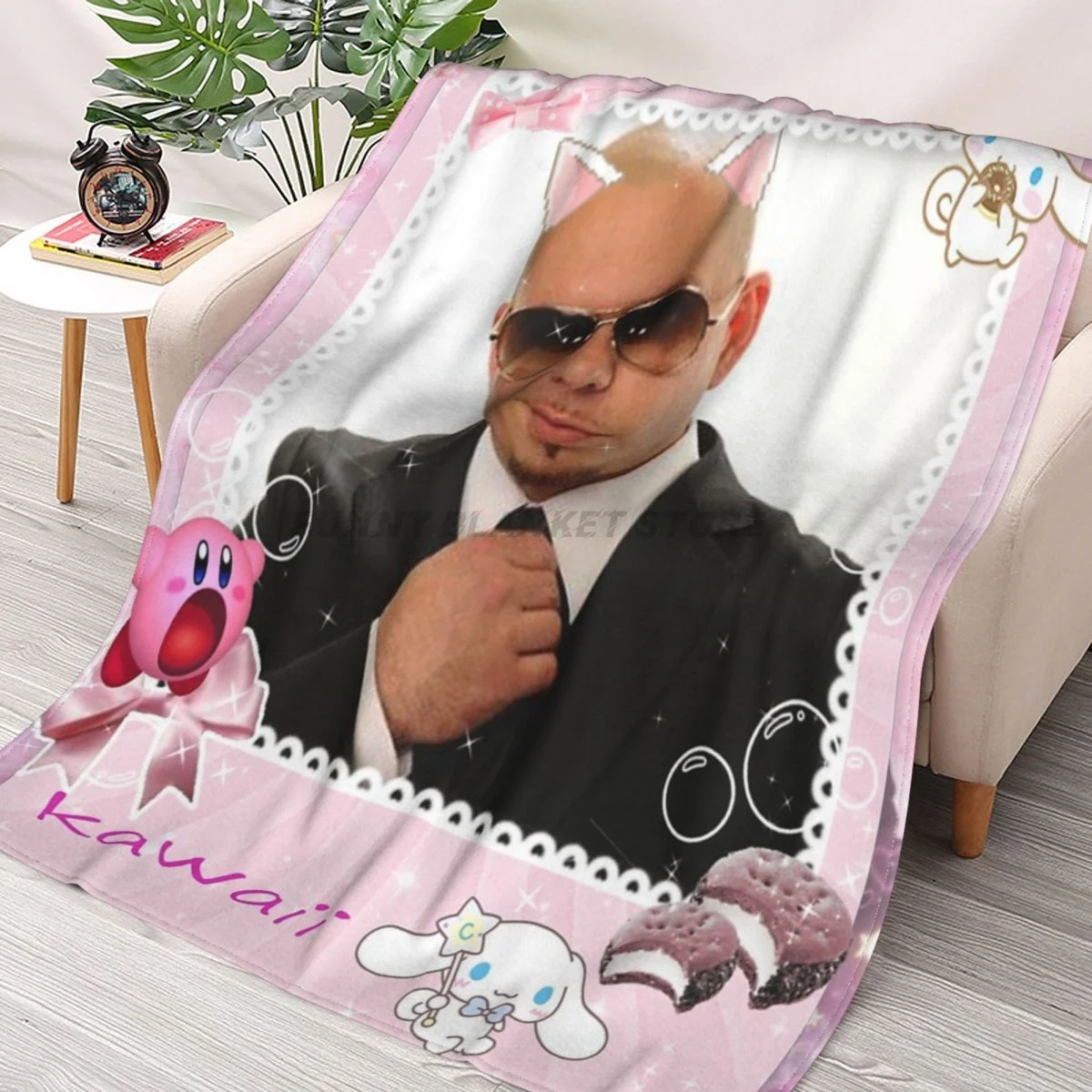 Kawaii Pitbull Throws Blankets Collage Flannel Ultra-Soft Warm picnic blanket bedspread on the bed
Kawaii Pitbull Throws Blankets Collage Flannel Ultra-Soft Warm picnic blanket bedspread on the bed