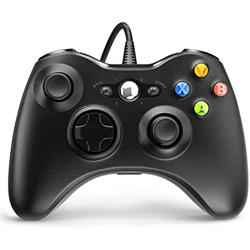 Wired Controller for Xbox 360 Game Controller for 360 with Dual-Vibration Turbo Compatible with Xbox 360/360 Slim and PC 
Wired Controller for Xbox 360 Game Controller for 360 with Dual-Vibration Turbo Compatible with Xbox 360/360 Slim and PC