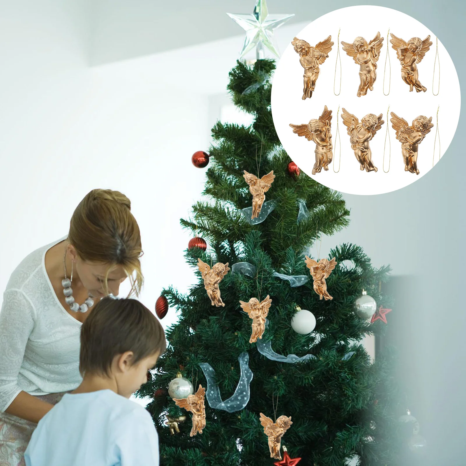 Hanging Christmas Tree Ornaments Angel Mini Angels Pendant Cupid Statuexmas Memorial Ornament Cherubs Figurine Figures Statues
Hanging Christmas Tree Ornaments Angel Mini Angels Pendant Cupid Statuexmas Memorial Ornament Cherubs Figurine Figures Statues