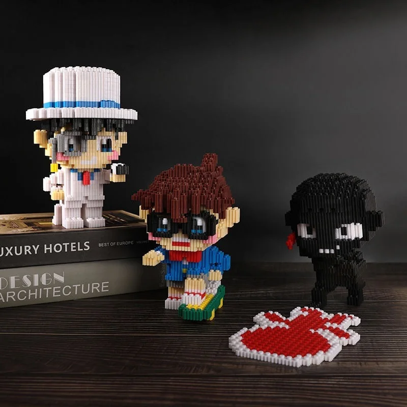 Detective Conan Anime Figure Kaitou Kiddo Figures Cute Small Building Blocks Model Education Game Graphics Kawaii Children Toy
Detective Conan Anime Figure Kaitou Kiddo Figures Cute Small Building Blocks Model Education Game Graphics Kawaii Children Toy