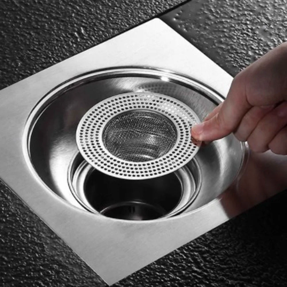 Stainless Steel Sink Filter Bathtub Kitchen Sink Shower Food Hair Catcher Anti-blocking Drain Plug Filter Strainer Kitchen Tools
Stainless Steel Sink Filter Bathtub Kitchen Sink Shower Food Hair Catcher Anti-blocking Drain Plug Filter Strainer Kitchen Tools