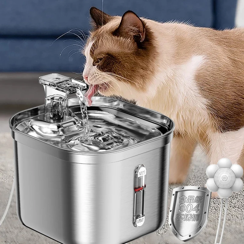 Stainless Steel Cat Water Fountain With Sensor Auto Dog Cat Stainless Water Dispenser Pet Water Drinker Cat Drinking Fountain
Stainless Steel Cat Water Fountain With Sensor Auto Dog Cat Stainless Water Dispenser Pet Water Drinker Cat Drinking Fountain