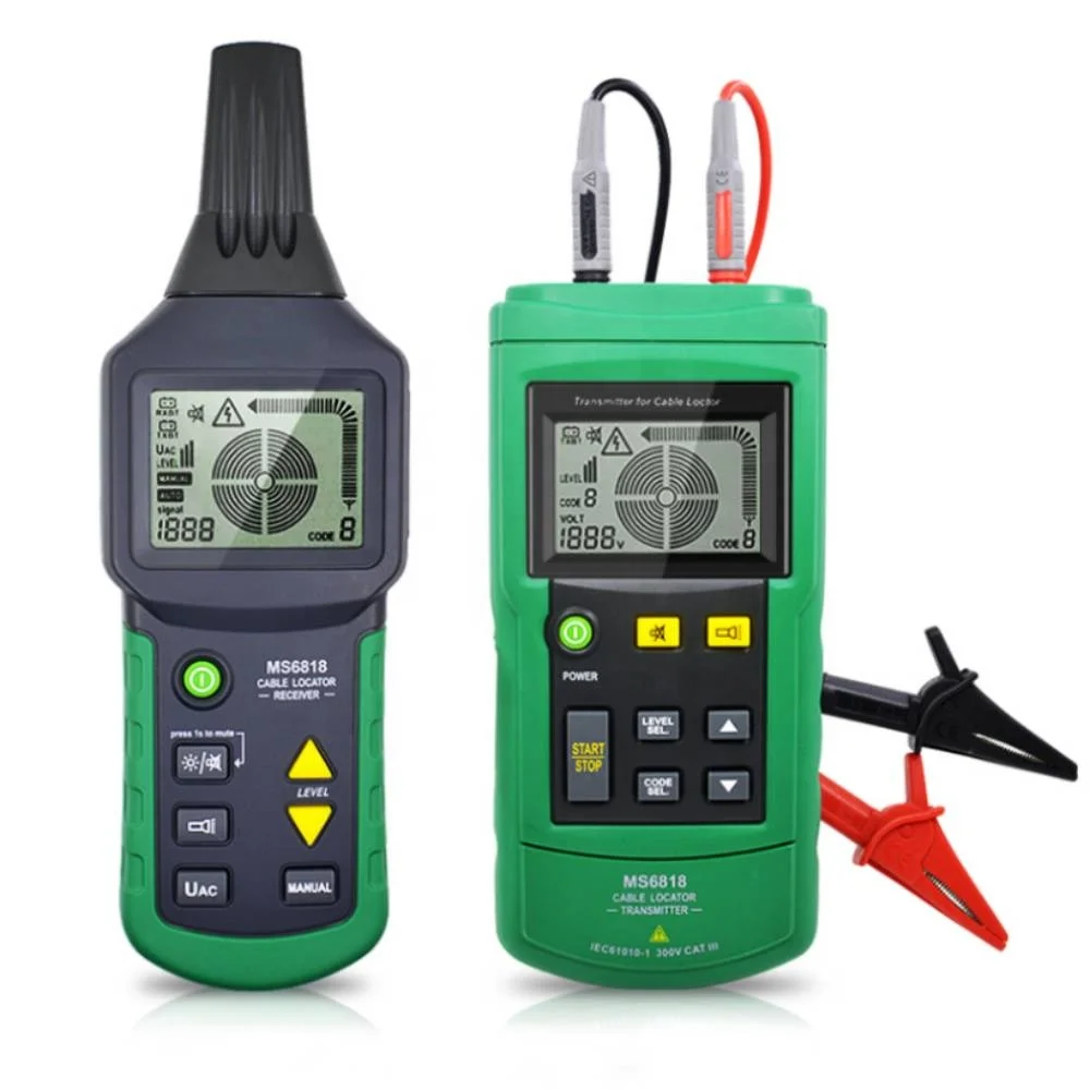 12V-400V AC DC Underground Wire Tester MS6818 advance cable tester for Pipe Locator Meter
12V-400V AC DC Underground Wire Tester MS6818 advance cable tester for Pipe Locator Meter
