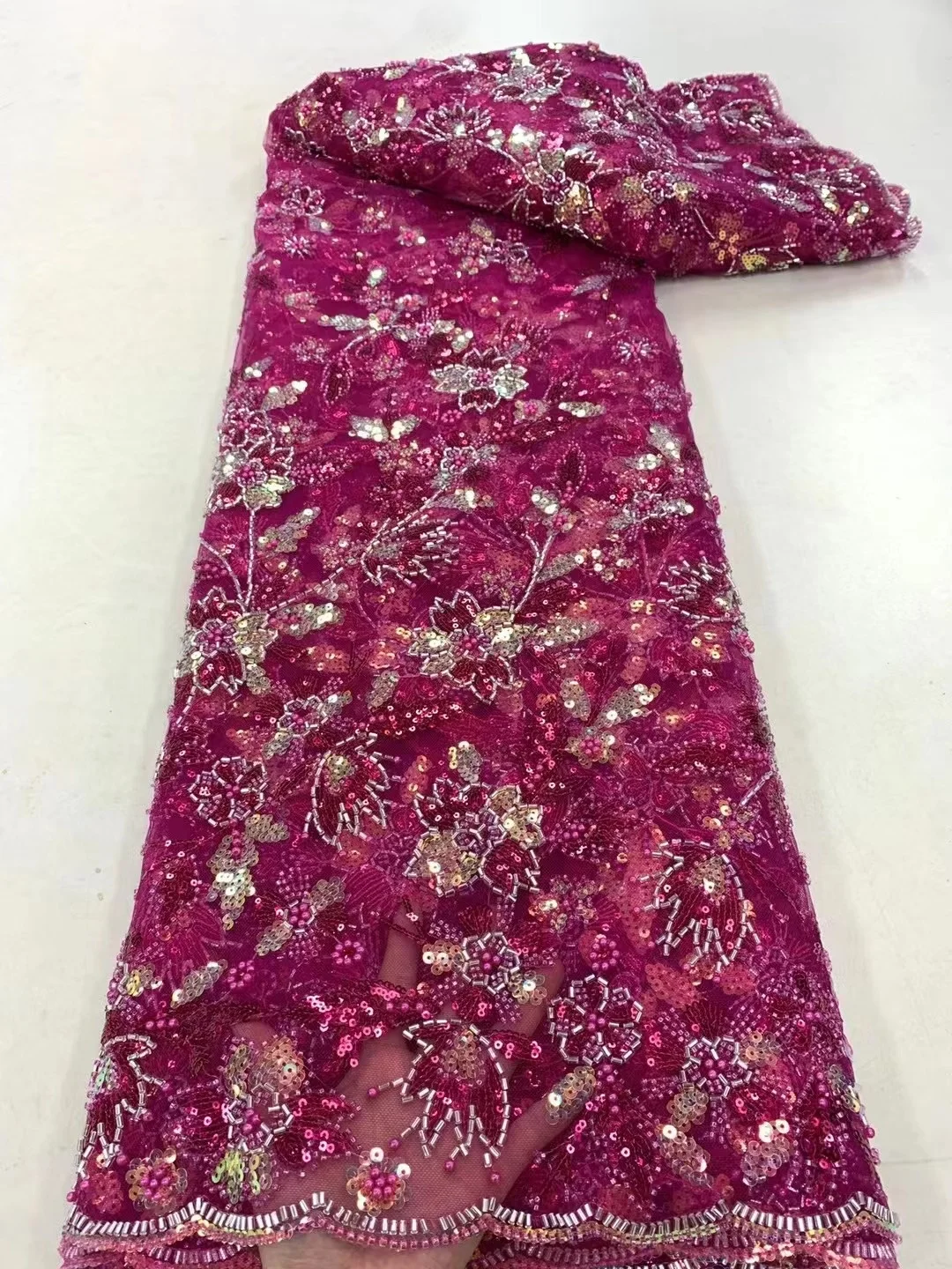 Fashion 3D Beaded Flower Embroidery Lace Fabric Orange Sequins Lace Fabrics 2023 Luxury Nigerian Quality Mesh With Beads
Fashion 3D Beaded Flower Embroidery Lace Fabric Orange Sequins Lace Fabrics 2023 Luxury Nigerian Quality Mesh With Beads