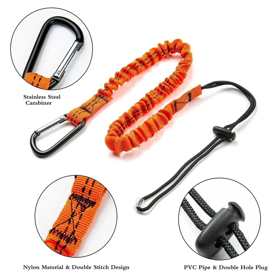 Tool Lanyard,3 Pcs Safety Lanyard with Carabiner,Shock Absorbing Safety Lanyard Adjustable Safety Lanyard for Work Tools
Tool Lanyard,3 Pcs Safety Lanyard with Carabiner,Shock Absorbing Safety Lanyard Adjustable Safety Lanyard for Work Tools