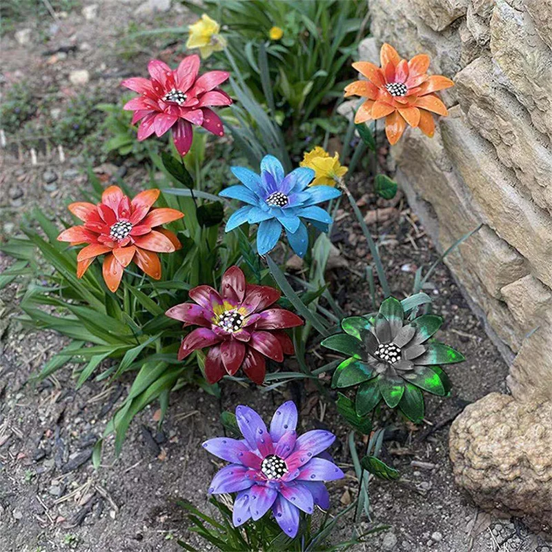 Metal Garden Flower Stakes Outdoor Wind Spinner Landscape Pathway Metal Flower Windmill Outdoor Stake Garden Decor Dropshipping
Metal Garden Flower Stakes Outdoor Wind Spinner Landscape Pathway Metal Flower Windmill Outdoor Stake Garden Decor Dropshipping