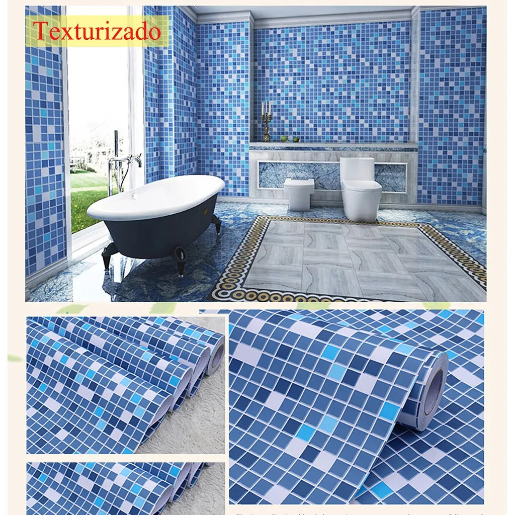 Textured Blue Pastille Wall Paper Sticker P/Kitchen Bathroom 2MX61CM Washable Bedroom Living Room High Quality
Textured Blue Pastille Wall Paper Sticker P/Kitchen Bathroom 2MX61CM Washable Bedroom Living Room High Quality