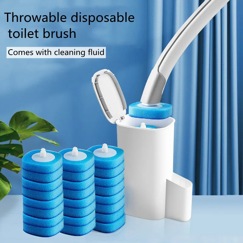 Disposable toilet brush replacement head suit Toilet long handle household cleaning suit Throwable toilet brush
Disposable toilet brush replacement head suit Toilet long handle household cleaning suit Throwable toilet brush