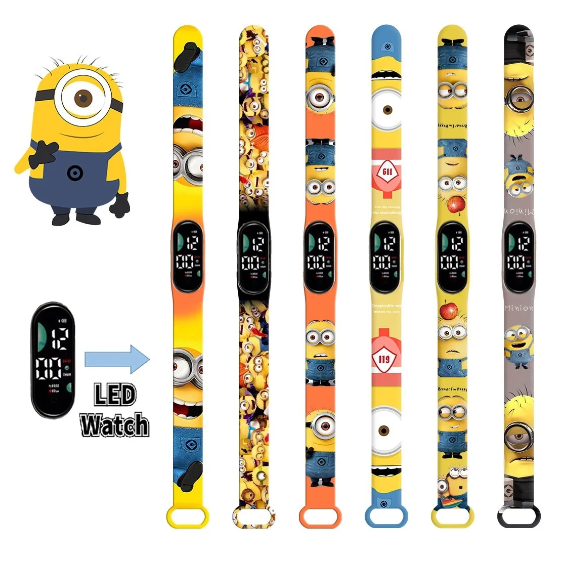 New pikachu Minions Child Watchs Anime Minions Cartoon Digital Electronic LED Student Silicone Wristband Kids Puzzle Watch
New pikachu Minions Child Watchs Anime Minions Cartoon Digital Electronic LED Student Silicone Wristband Kids Puzzle Watch