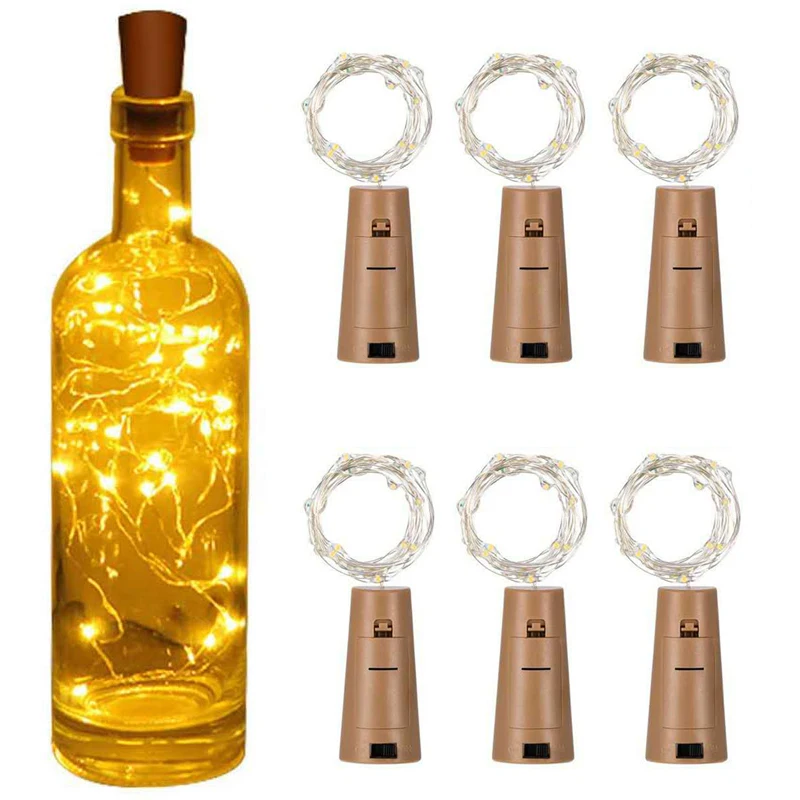 3/5/10/20pcs Wine Bottle Light With Cork LED String Lights Battery Fairy Lights Garland Christmas Party Wedding Bar Decoration
3/5/10/20pcs Wine Bottle Light With Cork LED String Lights Battery Fairy Lights Garland Christmas Party Wedding Bar Decoration