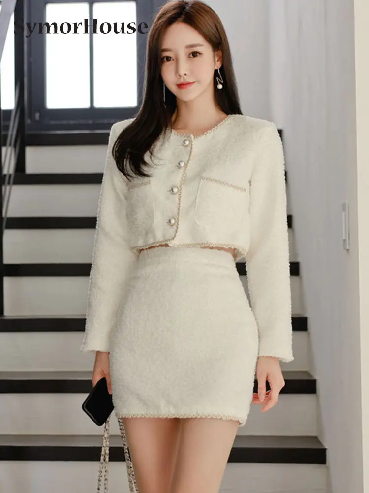 Elegant Spring Autumn White Single-breasted Short Tops + Pencil Skirts 2 Pieces Sets Office Work Business Sheath Skirts Suits
Elegant Spring Autumn White Single-breasted Short Tops + Pencil Skirts 2 Pieces Sets Office Work Business Sheath Skirts Suits