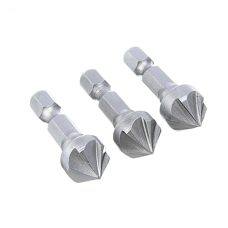 1/3PC 90 Degree Countersink Drill Chamfer Bit 1/4" Hex Shank Carpentry Woodworking Angle Point Bevel Cutting Cutter Remove Bur
1/3PC 90 Degree Countersink Drill Chamfer Bit 1/4" Hex Shank Carpentry Woodworking Angle Point Bevel Cutting Cutter Remove Bur