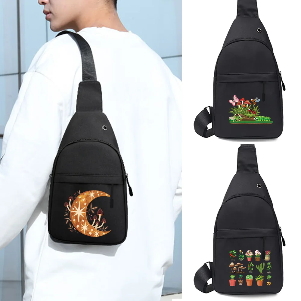 Men's Chest Bags Casual Fanny Pack Small Short Travel Waterproof Shoulder Bag Handbag Mushroom Print Outdoor Crossbody Gym Bag
Men's Chest Bags Casual Fanny Pack Small Short Travel Waterproof Shoulder Bag Handbag Mushroom Print Outdoor Crossbody Gym Bag