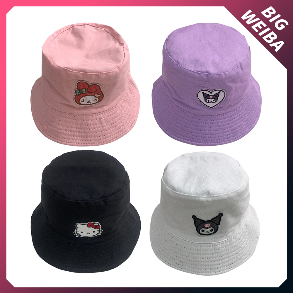 Cartoon Sanrios Mymelody Kuromi Hello Kitty Summer Sun Bucket Hat Outdoor Sport Baseball Cap Cute Pink White Black Hats Gift
Cartoon Sanrios Mymelody Kuromi Hello Kitty Summer Sun Bucket Hat Outdoor Sport Baseball Cap Cute Pink White Black Hats Gift