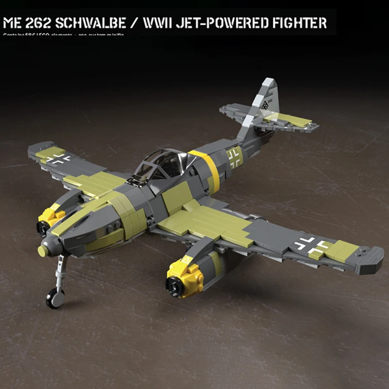 Конструктор Moc WW2 Jet, истребитель Шмидт I 262, военный истребитель Feiyan, модель самолета, кирпичи, игрушки, подарки для детей
Конструктор Moc WW2 Jet, истребитель Шмидт I 262, военный истребитель Feiyan, модель самолета, кирпичи, игрушки, подарки для детей