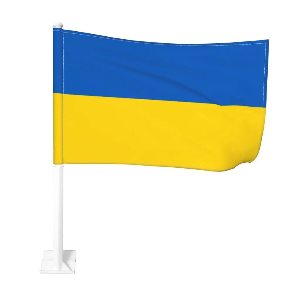 Ukraine Stick Flag Ukraine 45*30cm CM Car Flag HandHeld Mini Flag With White Pole - Vivid Color and Fade Resistant
Ukraine Stick Flag Ukraine 45*30cm CM Car Flag HandHeld Mini Flag With White Pole - Vivid Color and Fade Resistant